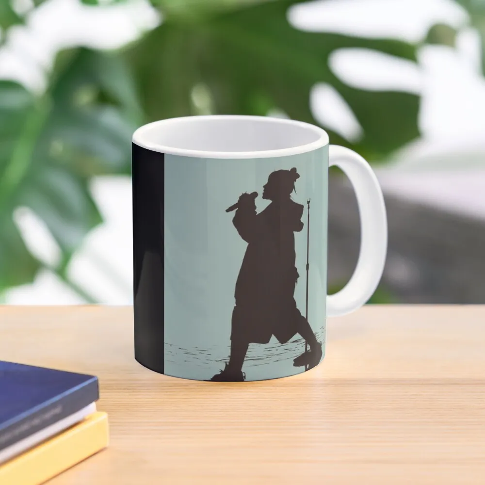 Green Background Silhouette Classic  Mug Gifts Tea Coffee Image Design Simple Photo Picture Drinkware Cup Printed Handle Round