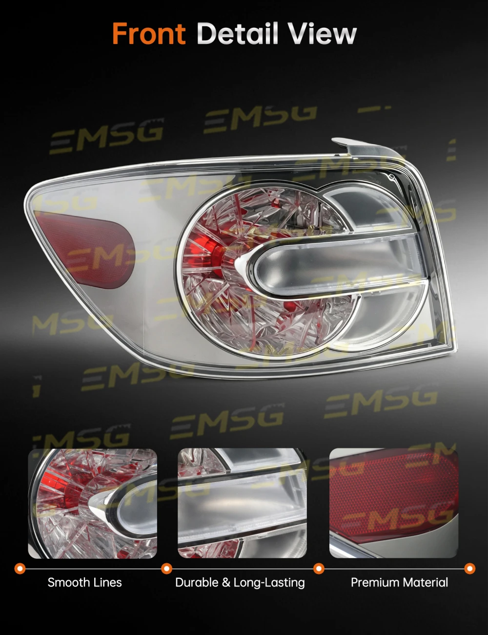Outside Taillight Assembly For Mazda CX‑7 CX7 2007 2008 2009 2010 2011 2012 Car Accessories Turn Signal Light DRL Without Bulbs
