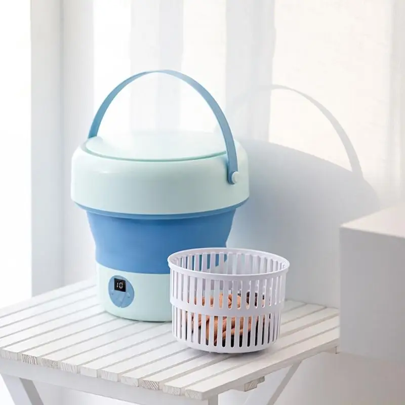 

D0AB Miniature Dishwasher Turbos Powered Dish Washer Space Saving Foldable Dishwashing Machine Small Kitchen Appliance