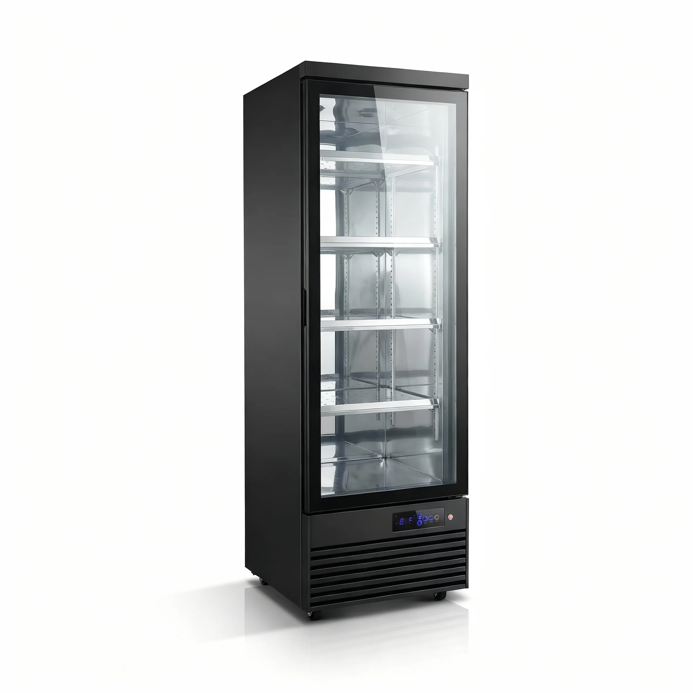 

rd-CE Supermarket Frozen Food Vertical Glass Display 4-Door Air Cooling Freezer OEM/ODM#