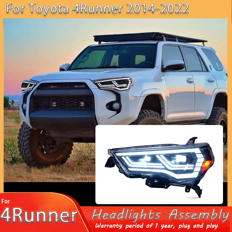 

For Toyota 4Runner 2014-2022 Auto Headlights Assembly Upgrade New LED Car Projector Dual lens Plug and Play Tools Accessories
