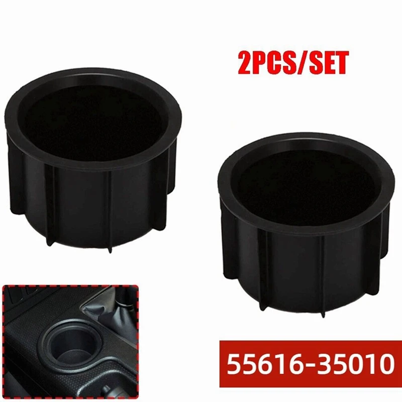 

2 PCS Center Console Cup Holder Insert 55616-35010 Replacement For Toyota Fj Cruiser 2007 2008 2009 2010 2011 2012 2013 2014