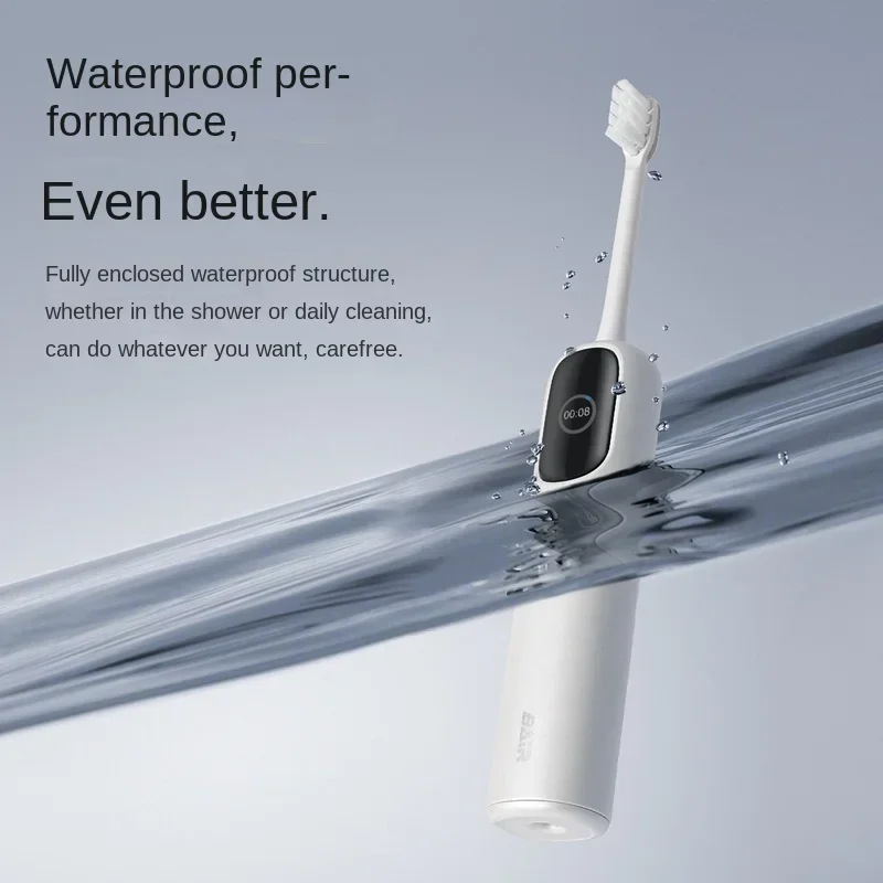 BAIR Shock-sweeping Electric Toothbrush, Automatic Intelligent Sonic, Special Soft Brush Set for Men and Women Couples, I5