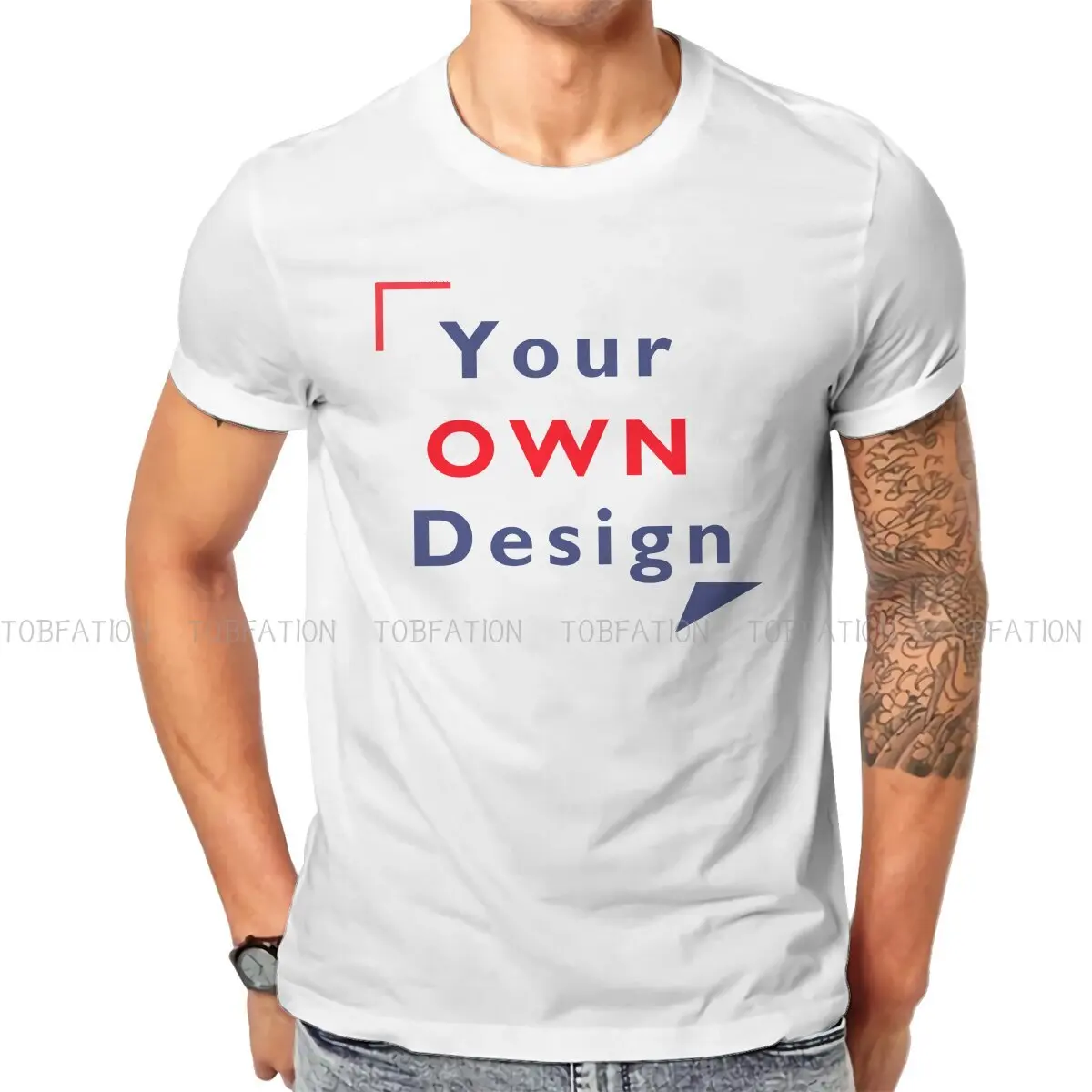 Your Own design TShirt Custom Customize Unique Exclusive Gift Giving Pure Cotton Classic T Shirt Man\'s Tops Individuality Fluffy