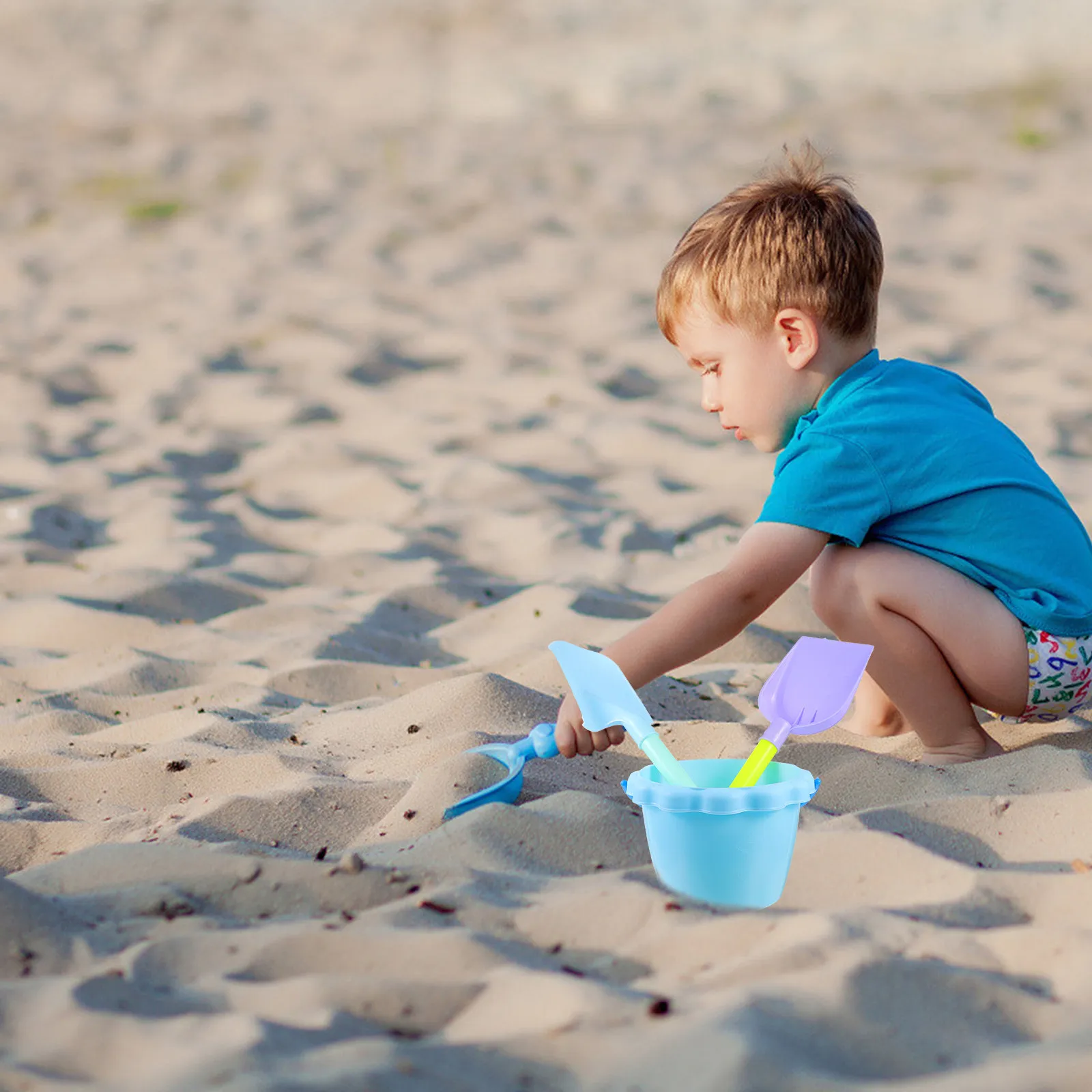 

Набор для игр на песке из 3 предметов: легкие портативные пластиковые инструменты для детей, развивающие, творческие, для веселых игр на открытом воздухе