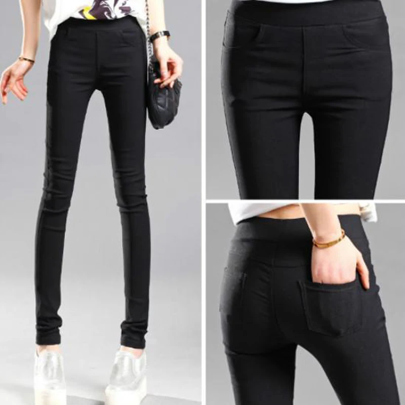 NONE Women Summer Stretch Skinny Leggings 3