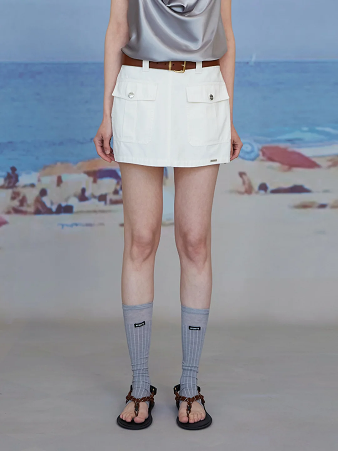 

Сексуальная юбка MDNOTE, брендовая, для ранней осени, рабочая одежда, хлопок, приталенная, А-силуэт, GoGoBuyer St Pi