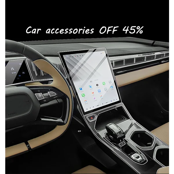 KYCDZ Auto-interieur Centrale Console Gear Dashboard Navigatie Scherm Beschermfolie, voor Volkswagen VW Golf 8 MK8 R Line 2020 2021
