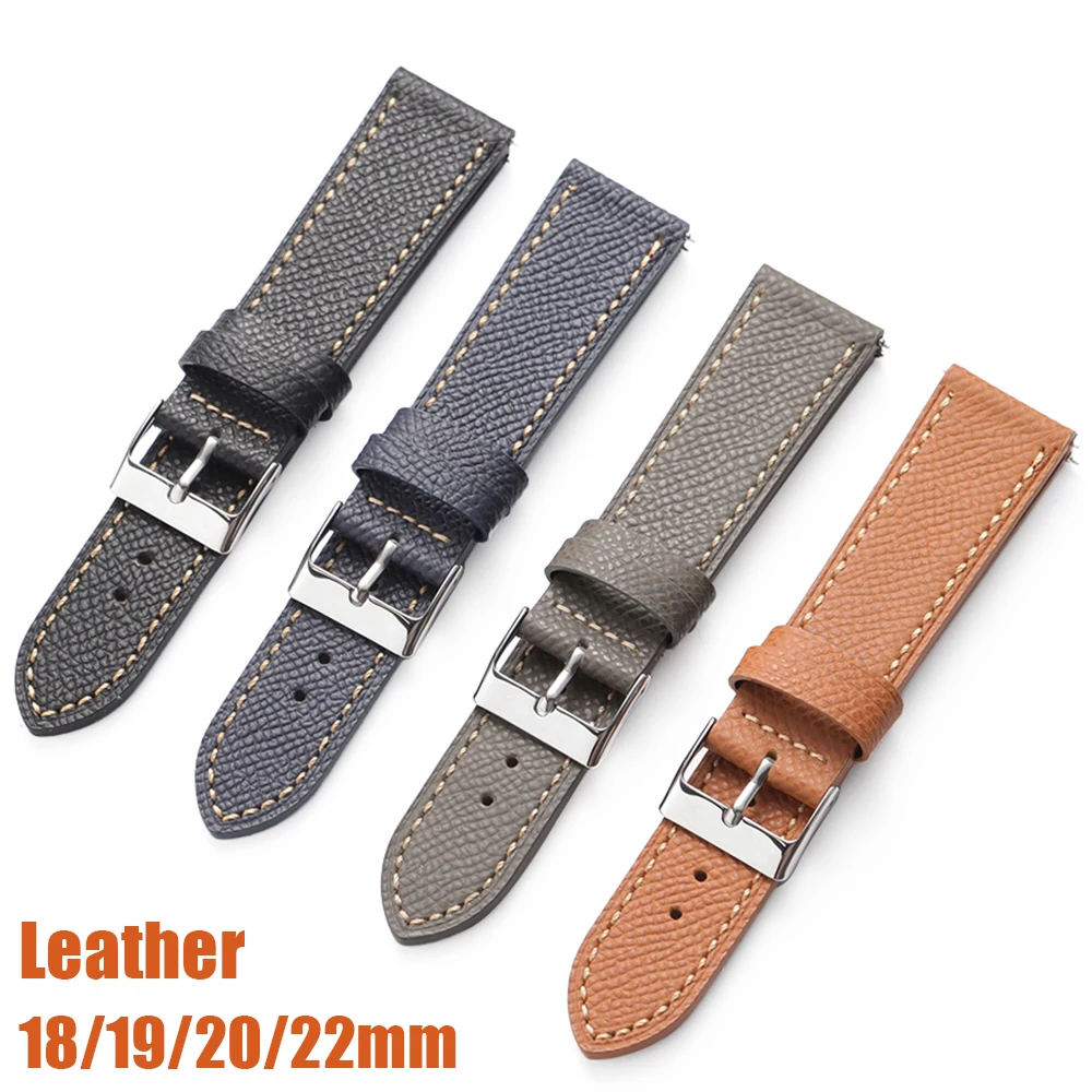 Schnellverschluss-Lederarmband 18mm 19mm 20mm 22mm Rindsleder-Uhrenarmband Vintage Handgelenkband Universelle Armbänder für Seiko