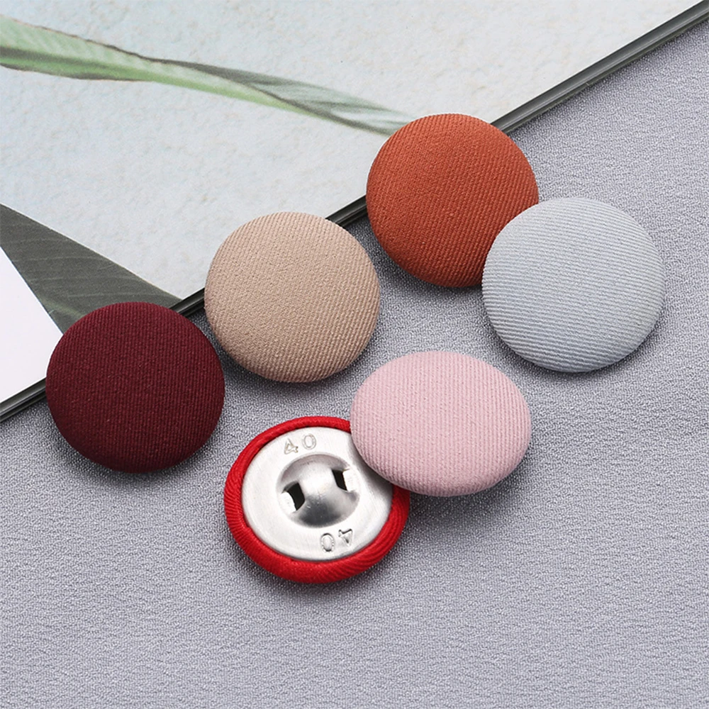 5PCS 25mm Clothes Button Colorful Round Cloth Button Woolen Coat Cloth Button Shirt Button Windbreaker Cloth Button