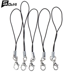 10Pcs Hand Wrist Lanyard String Short Grip Lanyard Mobile Phone Strap for USB Flash Drive ID Badge Holder DIY Hang Rope