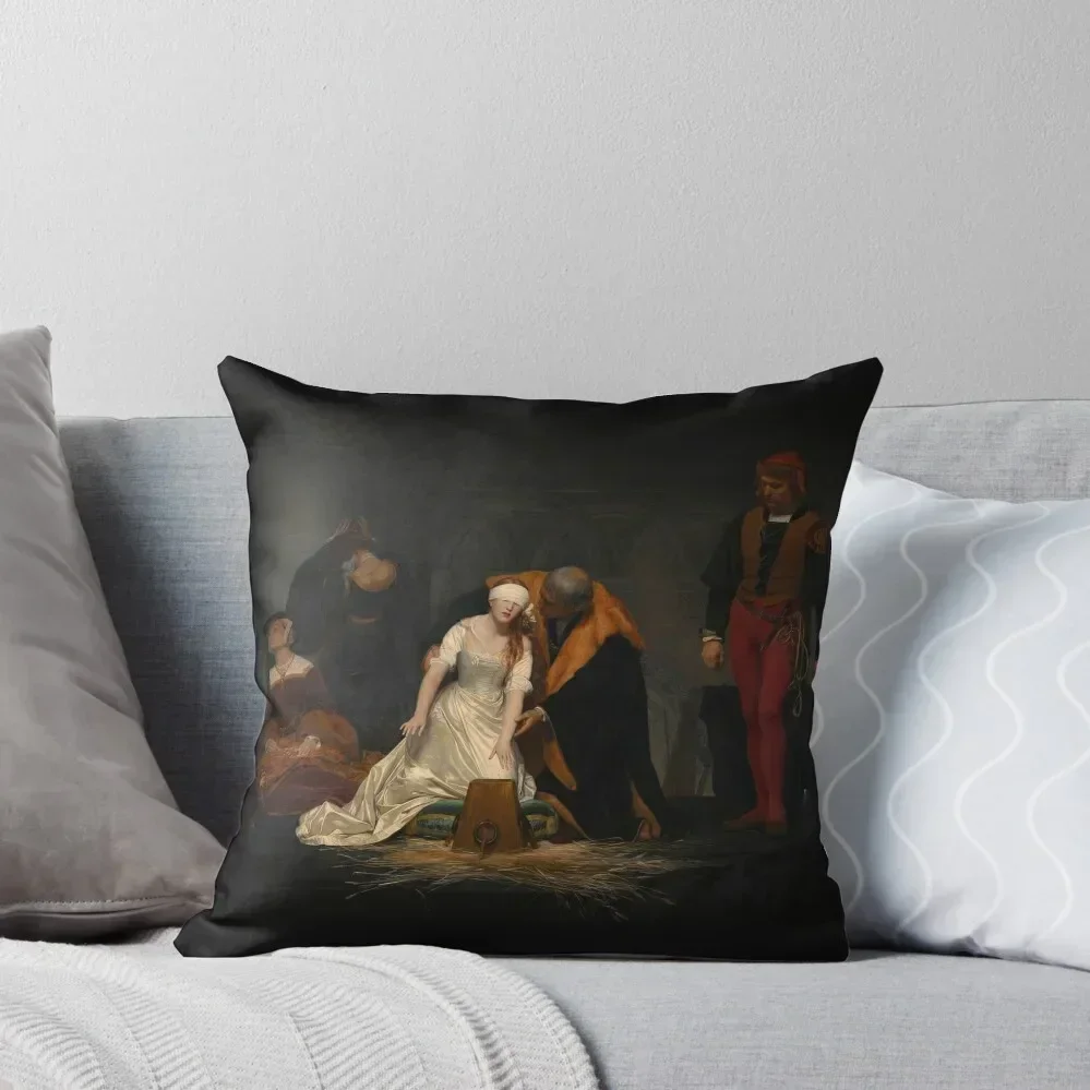 

The Execution of Lady Jane Grey Throw Pillow Custom Cushion Photo Couch Cushions sleeping pillows pillow