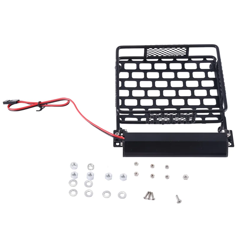 

Металлический багажник на крышу B05C 110x100 мм с креплением для световой балки для радиоуправляемых краулеров Tamiya CC01 CR01 RC4WD D90 Axial SCX10 1/10