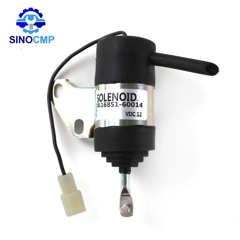 16851-60014 16851-60010 052600-4531 12V Solenóide de parada para Kubota RTV900R RTV900S RTV900T RTV900W Solenóide de desligamento de combustível