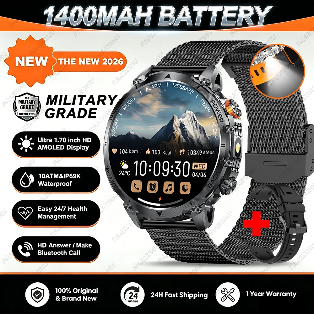 Men's Smart Watch with Long Battery Life