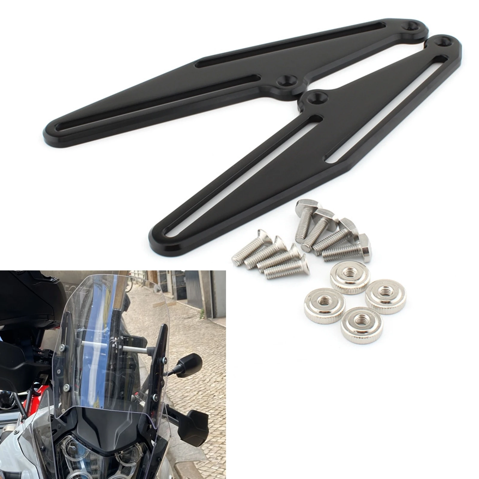 

Motorcycle Adjustable Windshield Bracket Lifting Kit For Yamaha TENERE 700 T700 T7 XT700Z 2019-2023