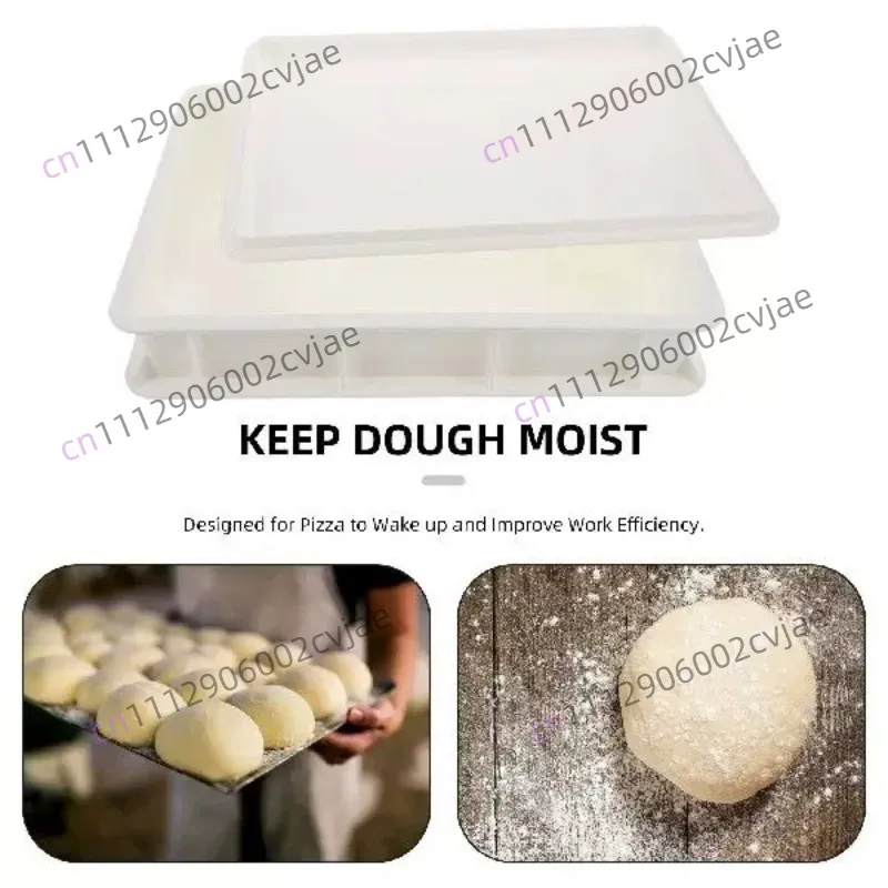 Dough Protection Box Pizza Proofing Tray with Lid Proofer for Home Container Stackable