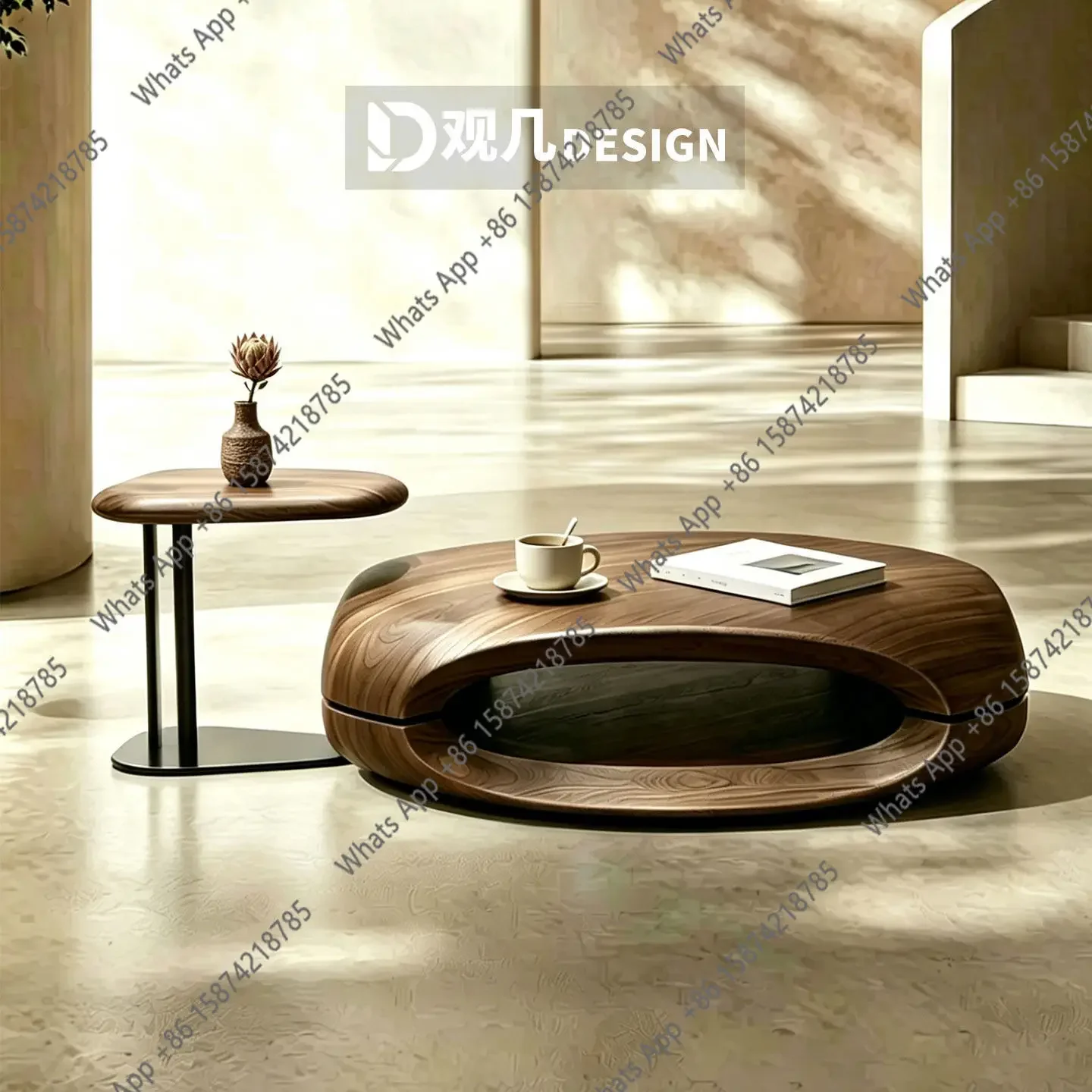 grE Rt Designer Double-layer Coffee Table Combination Italian Minimalist High-end Large Flat 2026 New Fashion