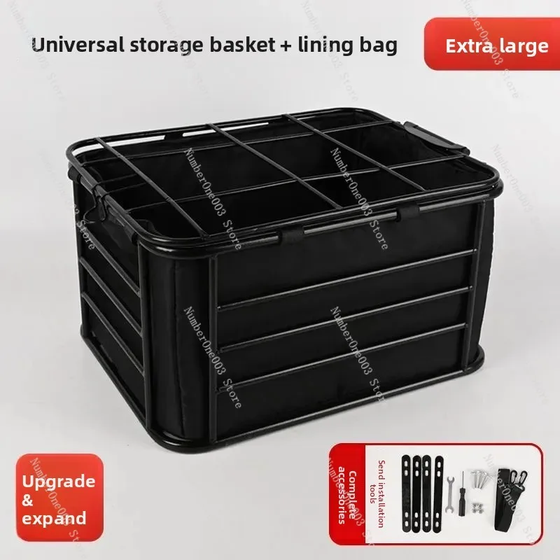 Bicycle Basket With Dog Artifact Mountain Bike Rear Seat Rack Pet Seat Bicycle Dog Car Basket Extra Large Universal Frame view 3