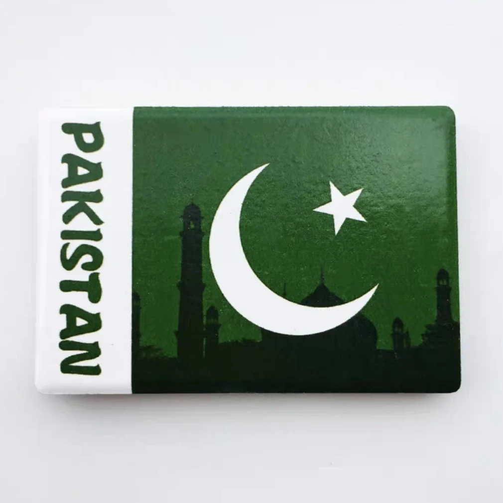 Asia Pakistan Tourist Souvenir Magnetic Sticker Fridge Magnetic Refrigerator Decoration Articles Handicraft Gifts