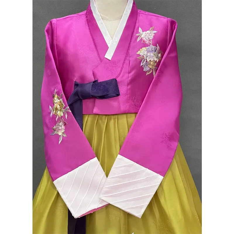 Rose Red Korean Original Imported Hanfu/Hand Embroidered/Wedding Welcome Hanfu