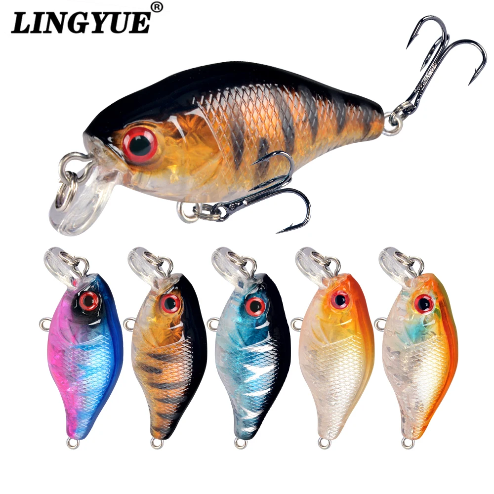 1pc Floating Crank Bait Wobblers Fishing Lure For Trout Perc
