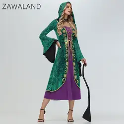 Cosplay Movies Hocus Pocus Costumes Flare Sleeve Elegant Beautiful Women Dresses Halloween Medieval Dress Woman Clothing