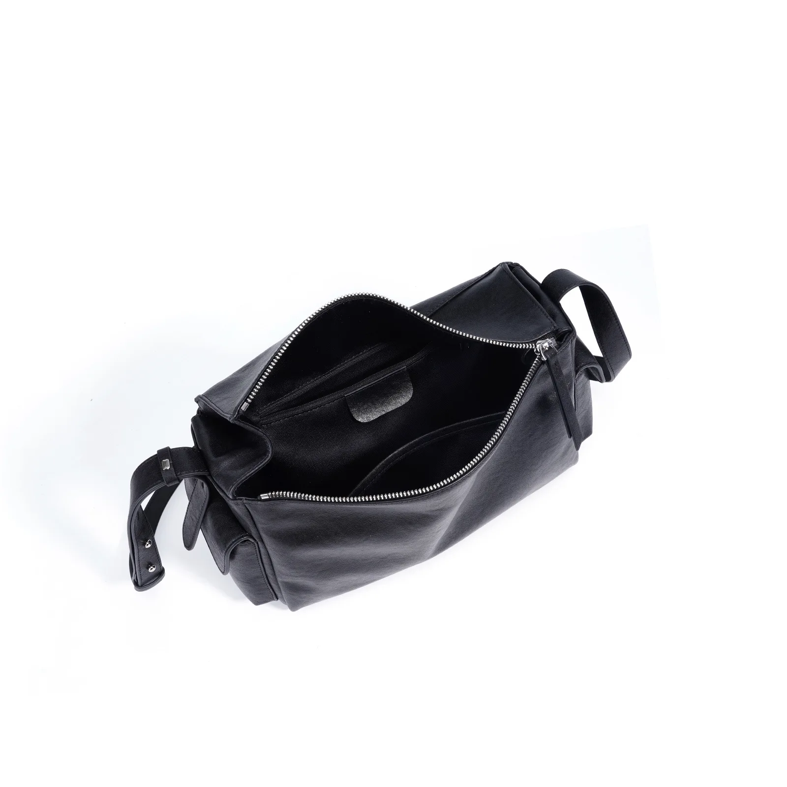 خمر المتشرد الرغيف الفرنسي حقيبة المرأة الفاخرة جلد البقر تحت الإبط حقيبة أنيقة الحد الأدنى مصمم نمط الكتف حقيبة كروسبودي