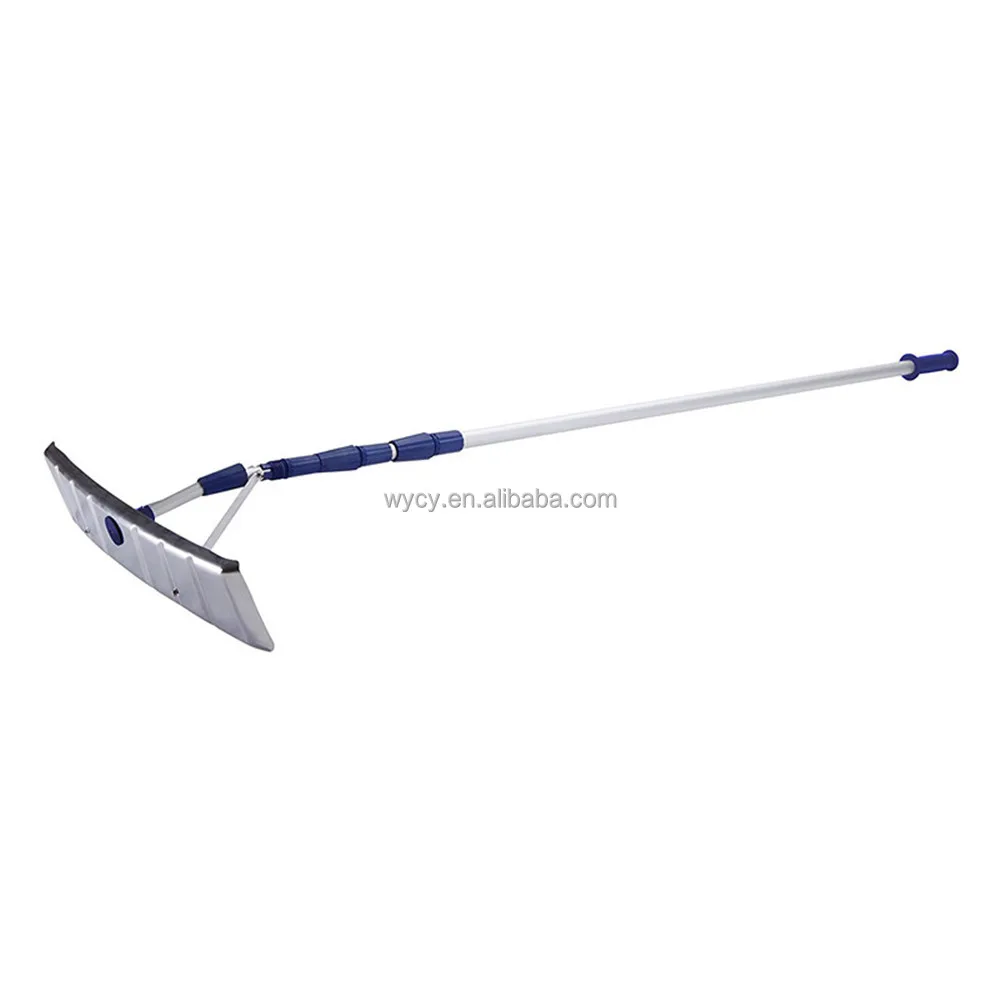21-Foot Aluminum Snow Shovel Roof Rake Snow Removal Tool with Adjustable Telescoping Handle