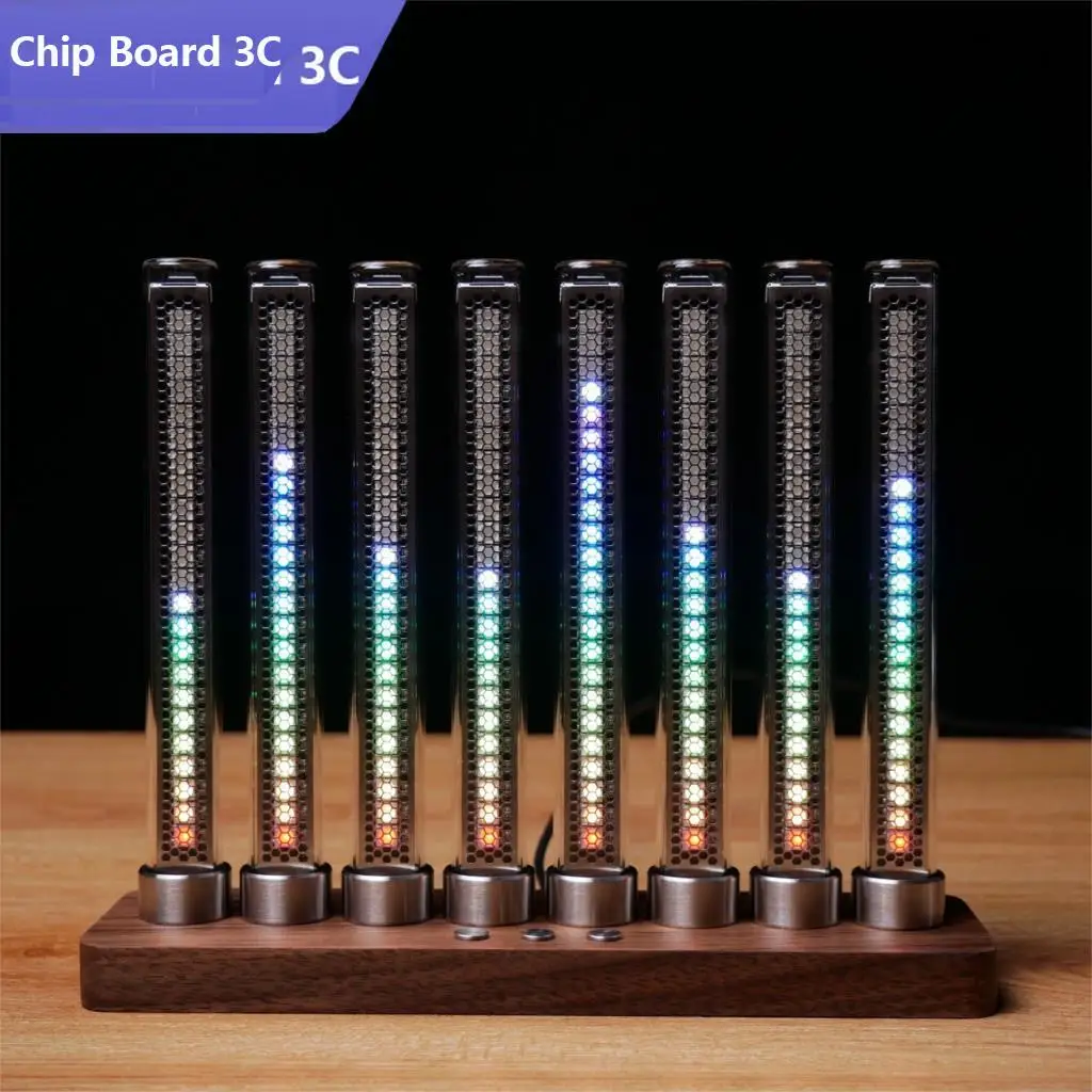 

Acoustic Light Music Spectrum Pickup RGB LED Decoration Stand Proposal Lighting Tube Boyfriend Gift Cyberpunk Pseudo-Niglow Tube