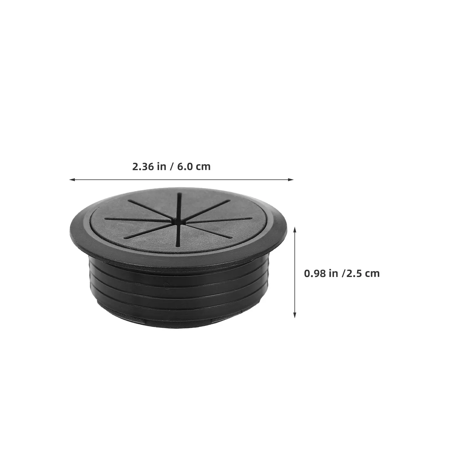20Pcs Plastic Desk Grommets Cable Hole Covers Round Cord Hole Cover Set Desktop Wire Cord Management Office Home