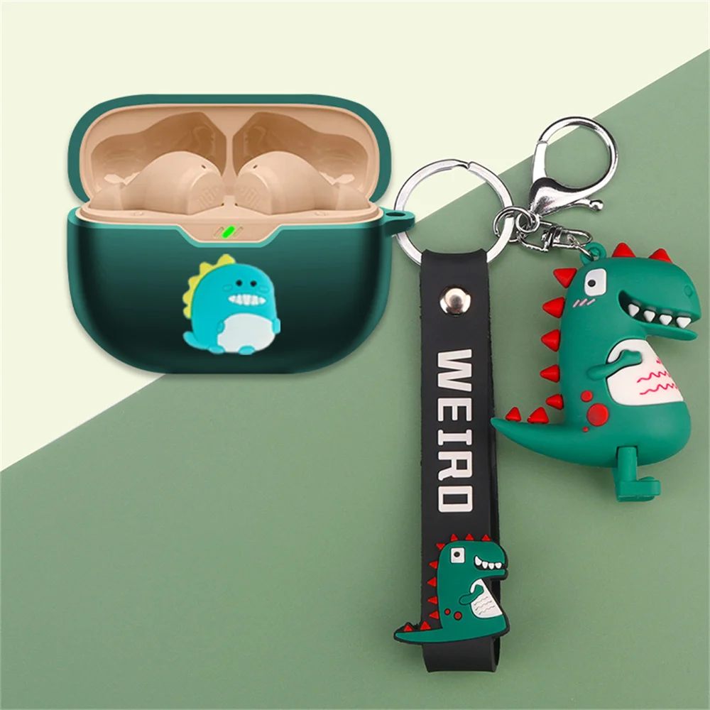 حار لطيف الكرتون أنيمي دور غرزة غطاء سماعة الأذن ل JBL موجة شعاع سماعة سماعة رأس لاسلكية صندوق مع قلادة جميلة