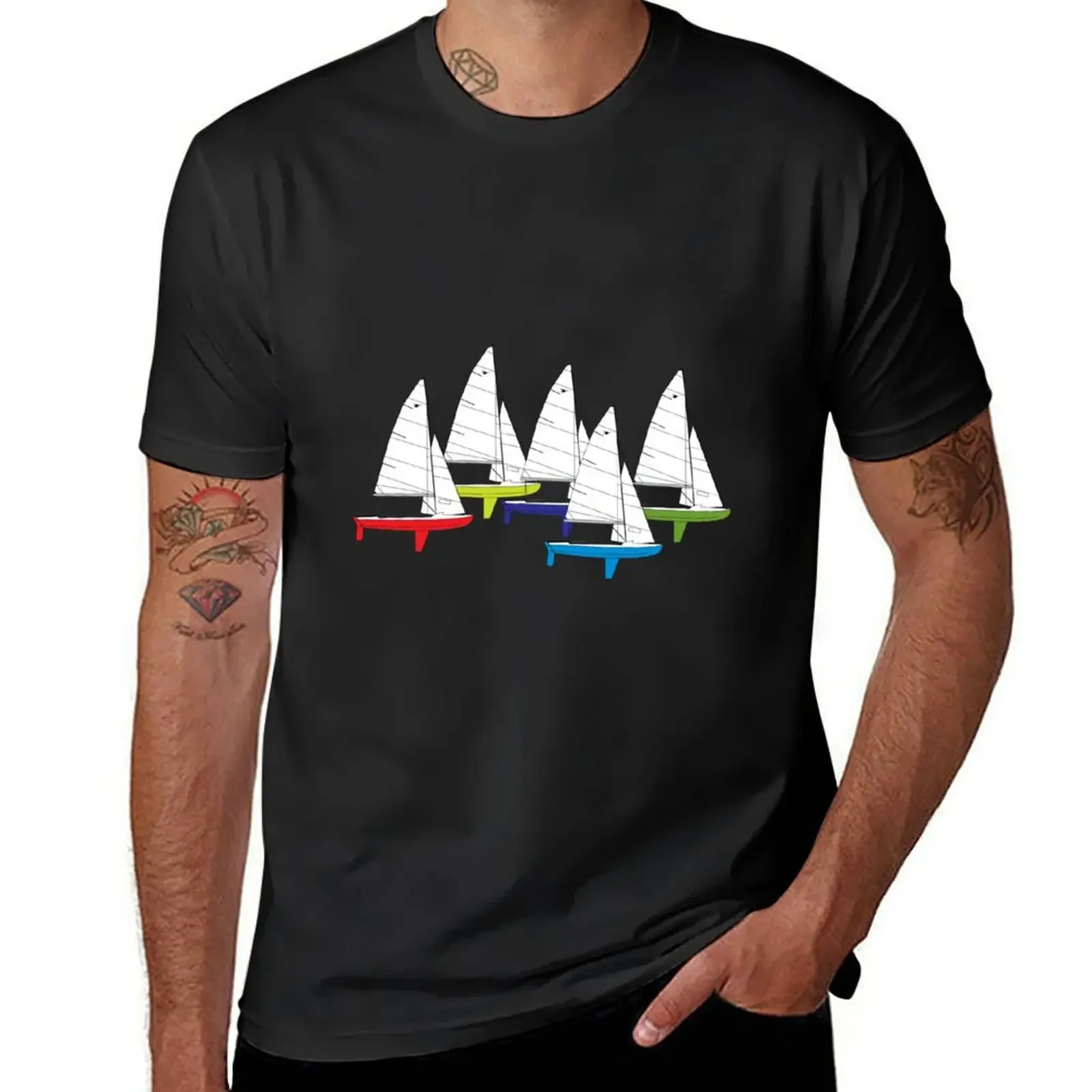 Customizeds Graphics Mens T Shirt Snipe One-Design Sailboats Racing T-Shirt Oversizeds Cute Tops Men Clothing Harajuku Summer