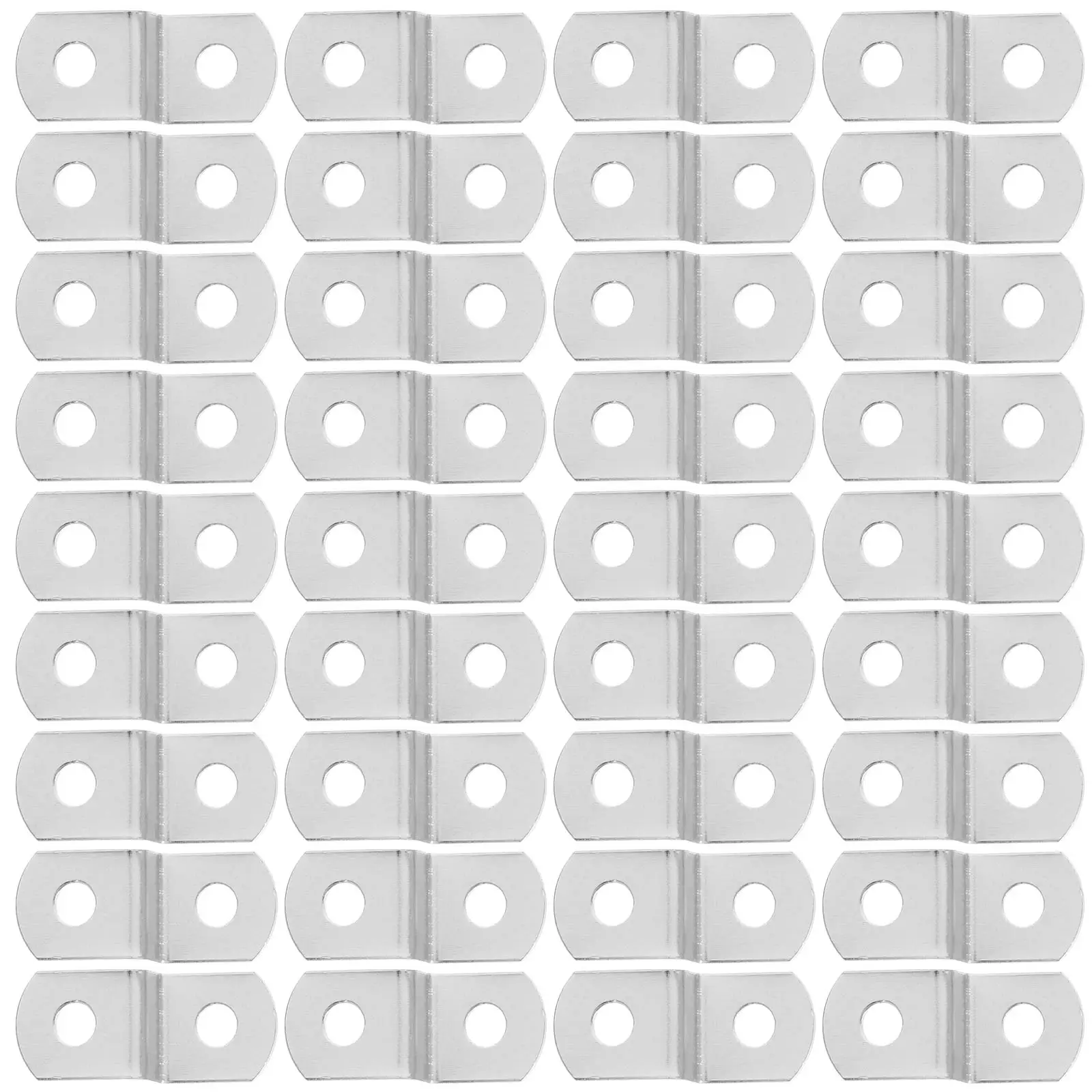 

120 Pcs Corner Codes Stainless Steel Photo Frame Back Connectors Mirror Cabinet Fasteners Practical Easy Install