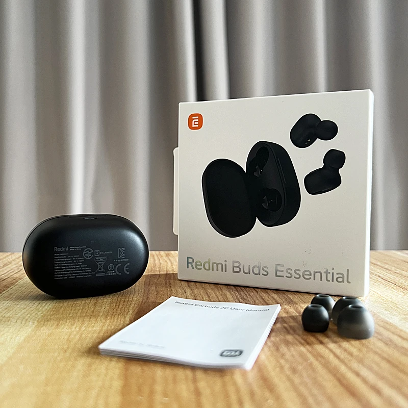 Xiaomi-Fones De Ouvido Bluetooth Redmi, Redmi Buds Essential 2C, Fones De Ouvido Sem Fio Ture, Controle De Toque, Fones De Ouvido De Música Com Microfone, Chamada Telefônica