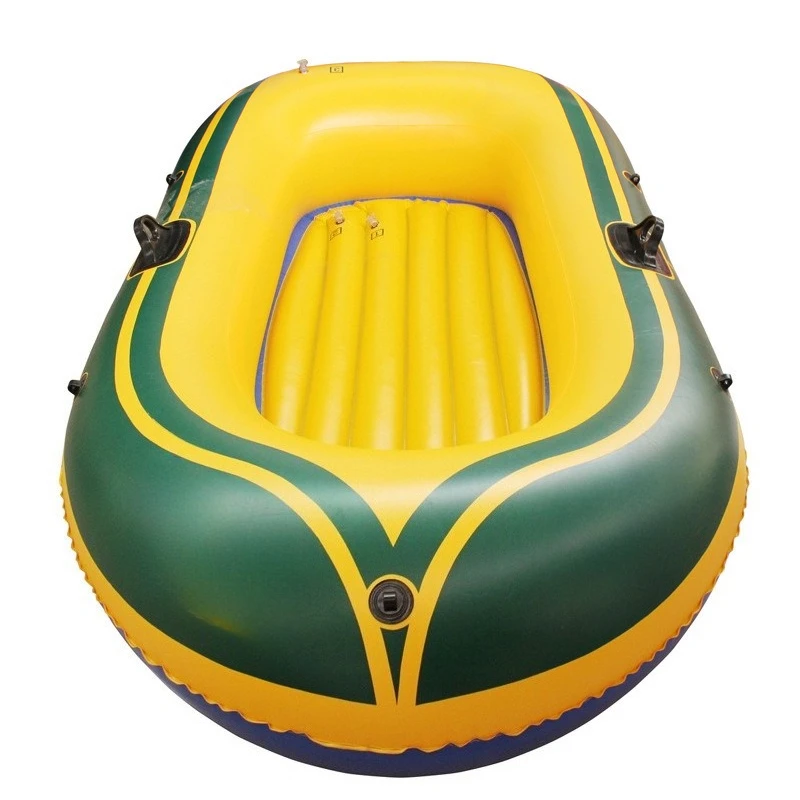

Thickened Kayak Inflatable Fishing Boat Army Green Double Assault Boat Sea Drifting Boat Rubber