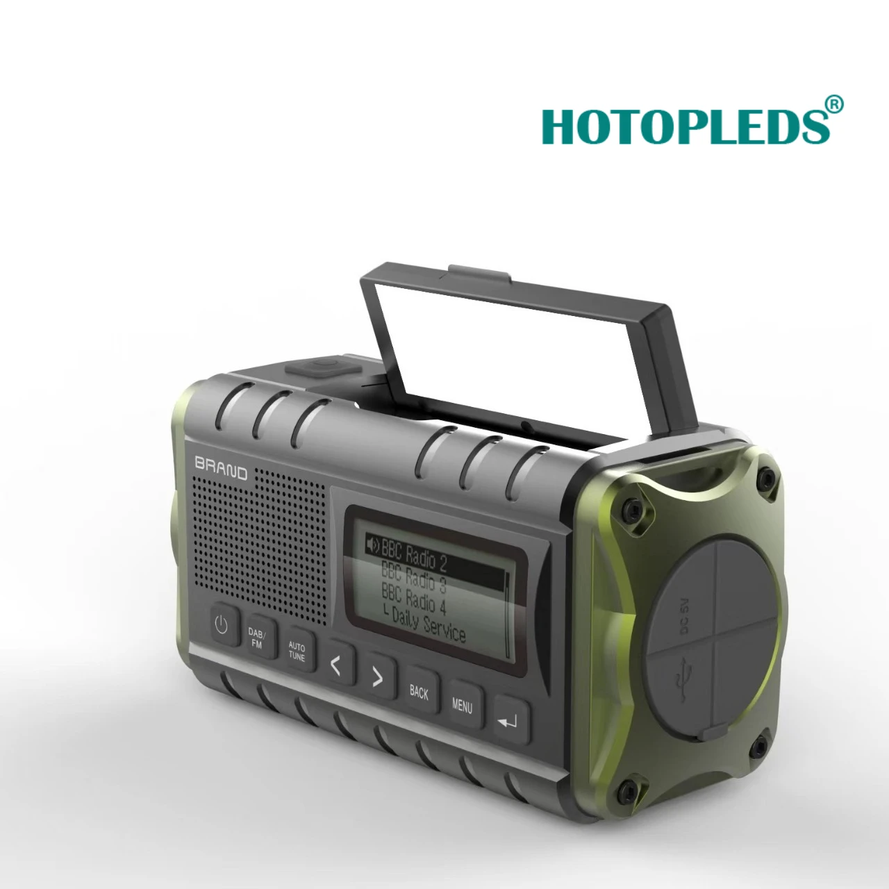 12000mAh كرنك اليد راديو الطاقة الشمسية المحمولة AM/FM/NOAA راديو الطقس مع مصباح ليد جيب قوة البنك راديو الطوارئ في الهواء الطلق #5