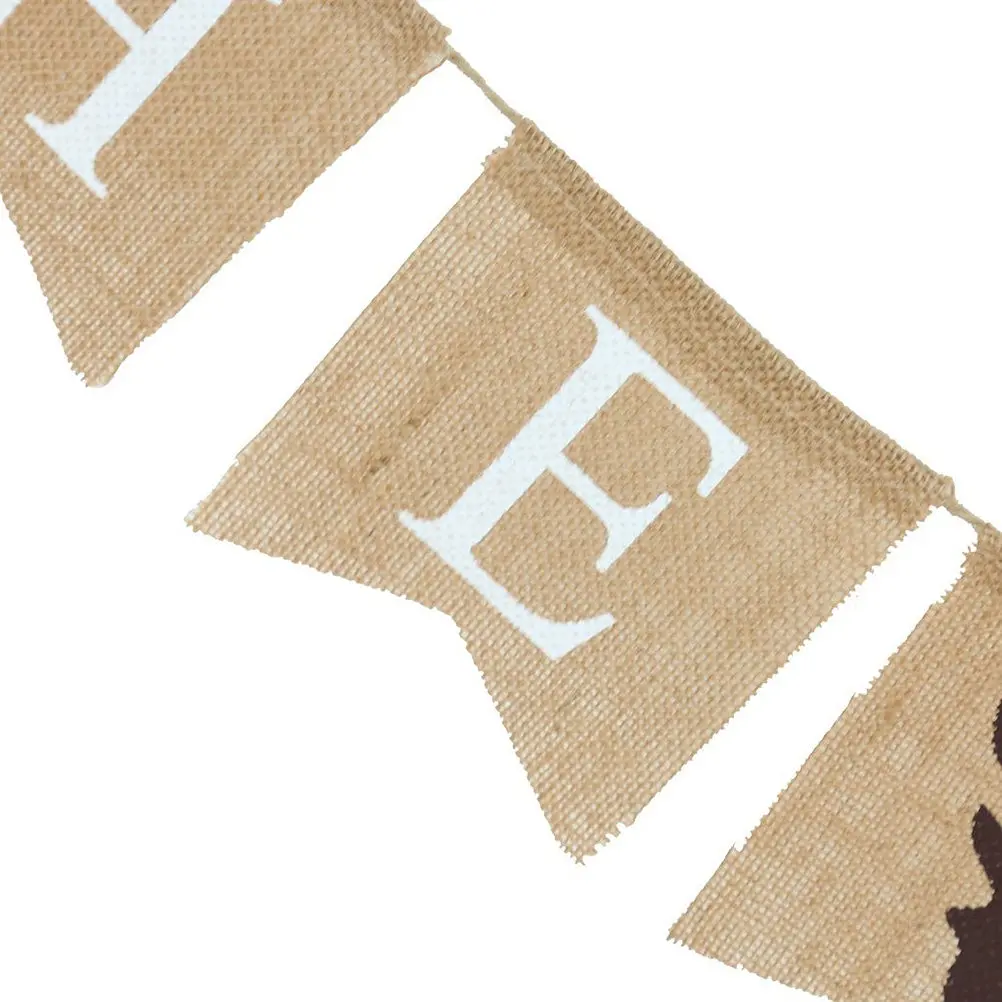 16 Flags Hessian Triangle Burlap Wedding Banner Bunting Banner Rustic Wedding Anniversary Decoration Perfect Home Tree Party