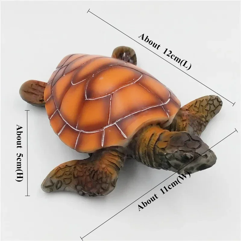Artificial Polyresin Aquatic Sea Turtle Tortoise Aquarium Ornament Fish Tank Decoration Turtle Decor Turtle Toys