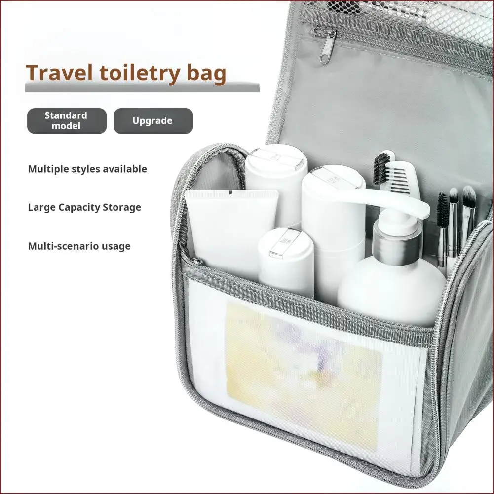 

Storage Pouch Versatile Hanging Toiletry Bag Spacious Waterproof Portable Travel Makeup Pouch with Multiple for Easy