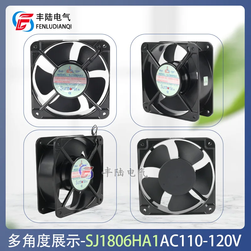 Kipas Pendingin Aksial AC Persegi SJ1806HA1 AC110V SJ1806HA2 AC220-240V 180x180x60mm 0.70A Kipas Ventilasi Kabinet Industri