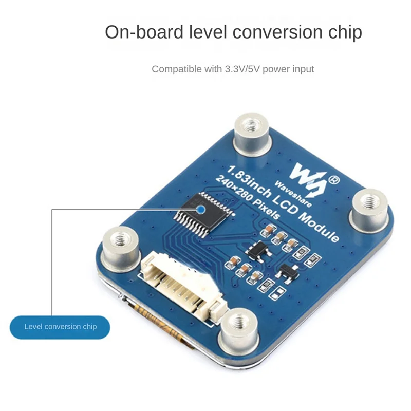 

Плата расширения Waveshare 1,83 дюйма с ЖК-дисплеем 240X280 Интерфейс SPI ABS 65K Плата расширения с цветным экраном