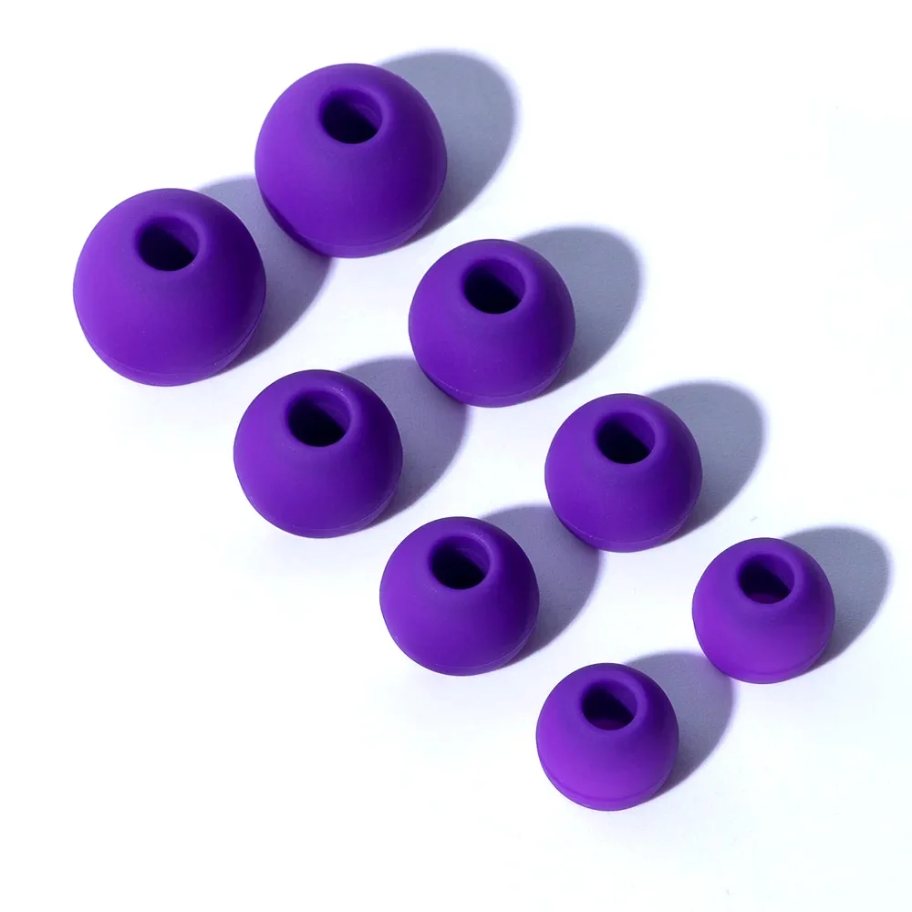 HUAK 4Pairs Earplug Ear tip L M S XS Universal model, compatible with earphones, earbuds, size between 4-6mm