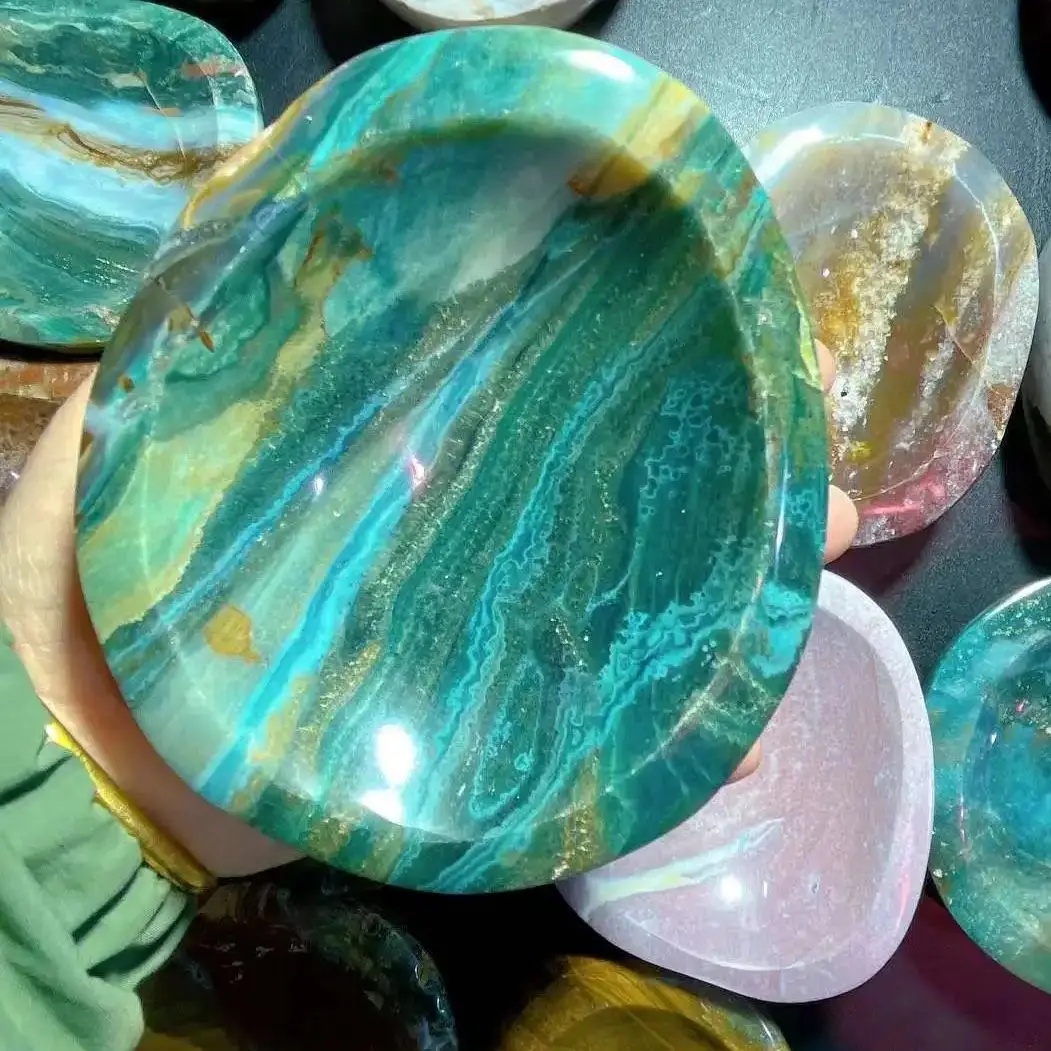 

500 г натуральная океанская яшма, кварцевая чаша, оригинальные каменные изделия, минеральные каменные украшения, украшение для стола, фэн-шуй