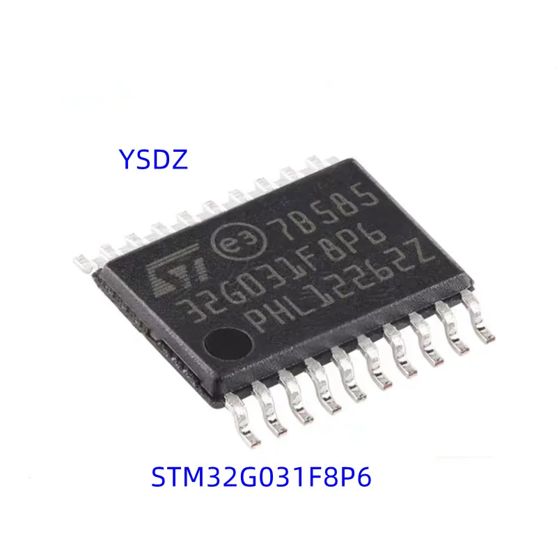 10-100Pcs New Original STM32G031F8P6 64KB 1.7V~3.6V ARM-MSeries 8KB 64MHz FLASH 18 TSSOP-20 Microcontroller Units