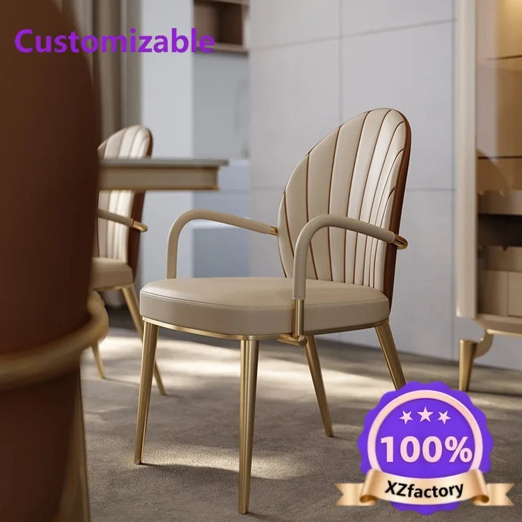 Factory Direct 2026 Top Silla de comedor para el hogar, mesa de comedor moderna, sencilla, nórdica, ligera, de lujo, para restau