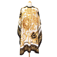 Barber Haircutting Capes Retro Pattern Lion Waterproof Hairdresser Gown Antistatic Hairstyling Cloth Salon Supplies
