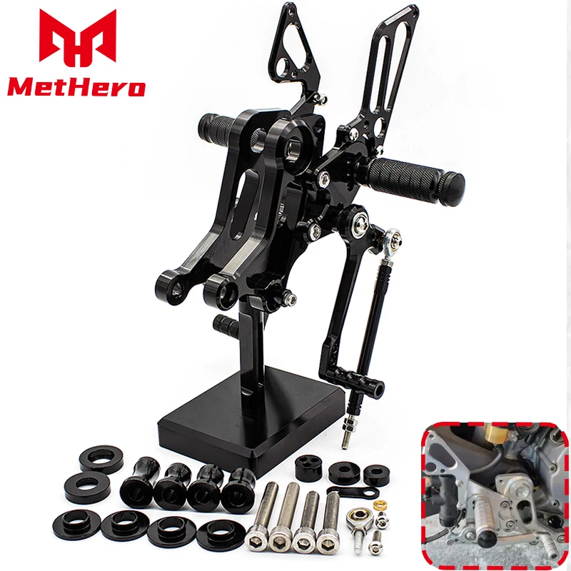 

For Ducati Monster 696 796 1100 1100 S 1100 EVO Footpeg Pedal Foot Peg Rearset Rear Set