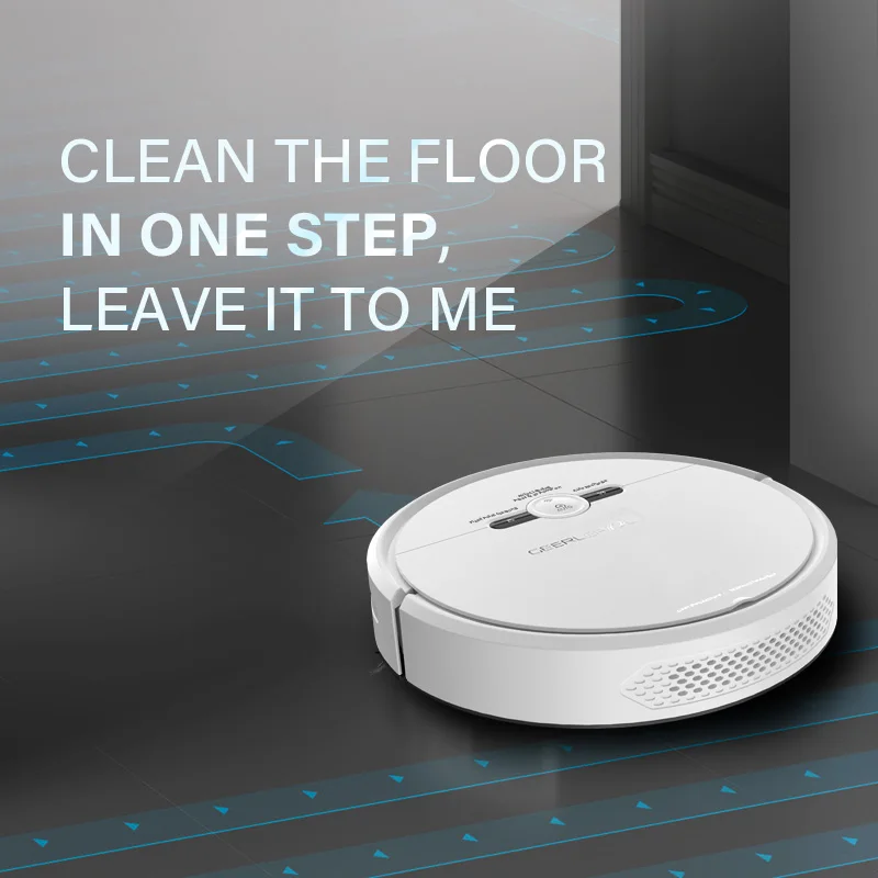 Geerlepol 3 In 1 Wifi Connected Mini Smart Robot Vacuum Cleaner Support OEM/ODM