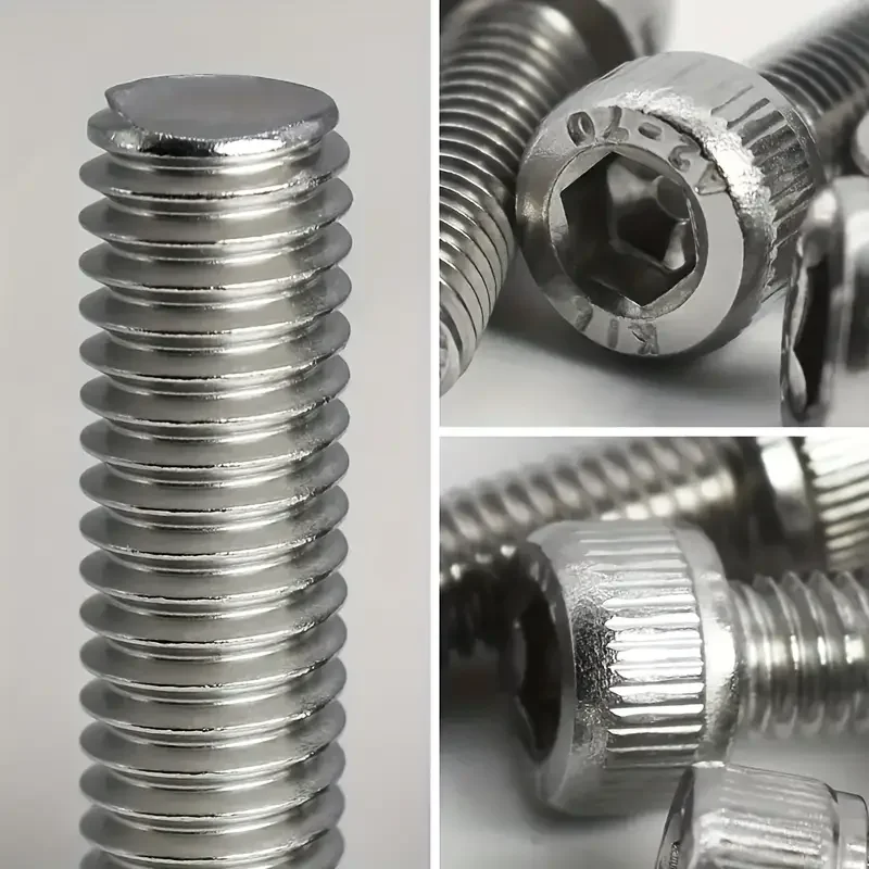 150 unids/caja M3 X 8mm, 12mm, 16mm, 20mm, 25mm tornillos hexagonales, pernos, tuercas, acero inoxidable 304 - AliExpress 13